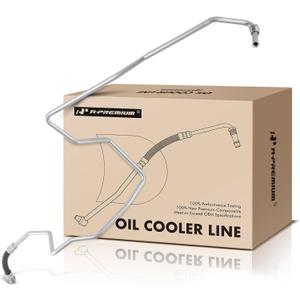 A-Premium Automatic Transmission Oil Cooler Line Hose Assembly Compatible with Dodge - 2005-2009 - Ram 2500, Ram 3500, 5.9L 6.7L, Diesel