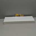 BAYKA Floating Shelves White, 22.5 inches Rustic Wood Wall Mounted Shelves for Bathroom, Bedroom, Living Room, Kitchen & Office, Hanging Display Shelf with 22 lbs Capacity