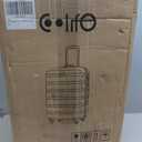 Coolife Luggage 3 Piece Set Suitcase Spinner Hardshell Lightweight TSA Lock (sliver3) (20in24in28in)