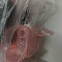 Mahjong Racks with Pushers, Anti-Slip Design Clear All-in-One Mahjong Racks and Pushers - Modern American Mahjong Tile Racks Set of 4 (Bling Pink)