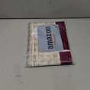 jinchan Boho Kitchen Linen Tier Curtains 30 Inch Bohemian Cafe Curtains Farmhouse Natural Striped Half Window Treatment for Bathroom RV Vintage Small Window Curtains 2 Panels Green on Beige