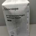 Linenspa Memory Foam Mattress Topper, King Size - 2 Inch Gel Infused Memory Foam - Plush Feel - Cooling and Pressure Relieving - CertiPUR Certified