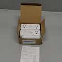 Wireless Remote Control Outlet Combo Kit, Remote Switch Outlets up to 100ft Range, Each Outlet Contains 1 Always-ON & 1 RF Control Socket, FCC Certified, White (2 Outlets + 1 Remote)