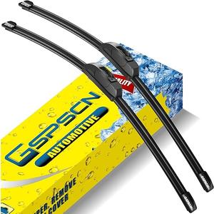 GSPSCN 22''+20'' Metal Base 2X Lifespan Windshield Wiper Blades (Pack of 2)，OEM Quality Premium Original Quiet Wiper Blades，Stable All-Season J Hook Replacement Wipers