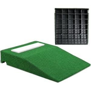 2026 Upgraded Baseball Pitching Mound with Hard Rubber Base, Portable Pitchers Mound with Antifade Synthetic Turf, Rubber Pitching Plate