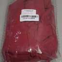 Kaximil Women's Crew Neck Long Sleeve Corset Mini Dress Ruffle Hem Short Party Club Dresses (Red XL)