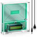 0.01-200000Hz Adjustable Schumann Sine Wave Resonance Generator Ultra Low Frequency Generator Resonator Sound Frequency Machine with USB and Magnetic Acrylic Case