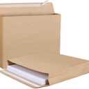 25 Pack 10" x 13" Expandable Catalog Envelopes, Large Kraft Document Envelopes Self Seal Manilla Envelopes Mailing for Documents, Magazines, Photos