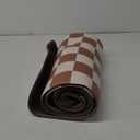 Beige Khaki Checkered Grid Checkerboard Kitchen Rug Sets [2 PCs], Anti-Fatigue, Waterproof Non-Slip Kitchen Mats Heavy Duty Ergonomic Comfort Foam Rug for Floor, Home,17"x29"+17"x47"