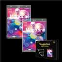 2-Pack Magazine Book Magnetic Holder - One Touch Magazine Magnetic Frame, Magazine Book Display Holders, UV Protection Comic Book Display Case, Premium Wall Mountable Magazine Book Protective Holder