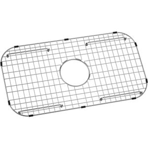 JJV Sink Bottom Grid 27-1/2" x 14-1/4", Centered Drain with Corner Radius 3-1/2",Stainless Steel Sink Grids for Single Bowl Kitchen Sinks