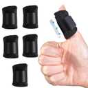 Thumb Splints (5 Pcs)  Small Brace with Metal Support for Thumb and Pinky Pain Relief, Arthritis, Trigger Finger, and Sprain Recovery (Black)