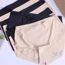 Finihen Teen Girls Underwear Seamless Big Girls Panties No Show Multipack. (13-14 Years, Black Flesh Color)