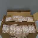 Pack of 20 Gold Crystal Tea Lamp Candlesticks Bowl Tealight Candle Holders Decoration Jewelry Votive Candles Table Centerpieces, Diwali Decorations for Home(20pcs, Gold)