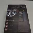 Tire Inflator Portable Air Compressor, 150 PSI Cordless Air Pump, Dual Power 6000mAh, 12V DC Car Plug, Fast Inflation 24L/Min, Auto Shut-Off, LED Light, 4 Preset Modes for Car, Bike, Motorcycle, Balls (Black)