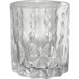 Bathroom Tumbler Cup Toothbrush Holder, Unbreakable Clean Glass Bathroom Tumbler Cup Toothpaste Storage Stand, Tumbler Cup for Makeup Brushes (1-Pack, Clear)