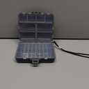 Plano Compact Side by Side Tackle Box,Gray/Clear