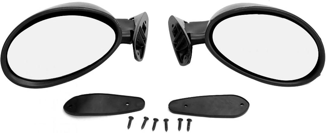 Black Rearview Mirror, Car Rearview Mirror Car Accessory, Side Door Rearview Mirror Universal Rearview Mirror blind spot mirror Blind Spot Panoramic Mirror Passenger Side Replacement