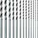 16PCS Brad Point Wood Drill Bit Set Carbon Steel Wood Drill Bit Set for Hardwood, Plywood, Plastic Round Holes in All Types of Wood Extra Long