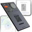 Rolling Square AirCard Pro Dual - Bluetooth Wallet Tracker - Compatibile with Both Apple iOS Find My and Google Android Find Hub Wireless Charging, Anti-Loss Card Smart Locator, Gray