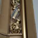Curtain Rods 18 to 45 inches (1.5-3.75 ft), 1 Inch Diameter Adjustable Heavy Duty Curtain Rods with Decorative Openwork Carved finials for Home Decorative Curtain Rod Gold