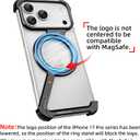 OGRANEE Z Metal Case for iPhone 17 Pro Frameless, Aluminum Alloy Bumper Compatible with Magsafe Kickstand Minimalist Shockproof Cool Cover Hard Shell with 360Ring Holder Magnetic Stand, Black