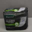 Depend Guards Incontinence Pads for Men, Maximum Absorbency, 52 Count, Packaging May Vary