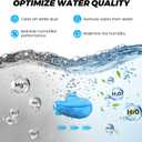 puxyblue 18-Pack Humidifier Tank Cleaner Blue Small Submarine Fit for Most Humidifiers and Fish Tanks, Purifies Water, Prevents Hard Water Build Up, Eliminates White Dust and Odours