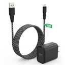 iPhone Charger Cord 20 FT [Apple MFi Certified] iPhone Charger Long Cable with QC 18W Wall Charger Plug, Braided iPhone Cord Fast Charging USB to Lightning Cable for iPhone 14/13/12/11, iPad (Black)