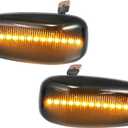 X AUTOHAUX 1 Pair Side Marker Turn Signal Light NO.A2108200921/A2108200421 for Mercedes-Benz CLK 320 Base 3.2L V6 - Gas 1998-1999 for Mercedes-Benz CLK 430 Base