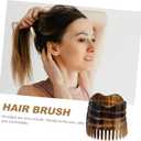 IMIKEYA Yak Horn Scalp Massage Comb Fine Teeth Hair Shampoo Brush 2.75 Inch | Lightweight Hair Cleansing Comb for Shampooing Scalp Care and Travel Use