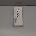 Peakeep Small Digital Alarm Clock Plug in for Bedrooms Bedside, Tiny Electric Clock Large Big Numbers Display Battery Backup for Desk Table, 6 Dimmers, 5 Adjustable Alarm Volume (White)