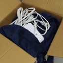 Sunbeam Royal Ultra Fleece Heated Electric Blanket, Twin Size, 84" x 62", 12 Heat Settings, 12-Hour Auto Shut-Off, Indigo