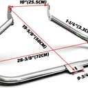 ECOTRIC Chrome Engine Guard Highway Crash Bar Compatible with 2000-2017 Harley Heritage Softail Fat Boy Springer FLST Replacement for HD49004-00