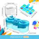 Paint Brush Cleaner, Upgraded Water Cycle Watercolor Rinser Dispenser with Holder and Palette, Washing My Brushes, Cleaning System for Acrylic,Watercolor,Painting Art Supplies for Adults Students