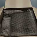 EVERGRACE Luxury Velvet Quilt Set King Size 3 Piece, Soft Cross-Stitch Velvet Comforter Set with Pillow Shams, Lightweight Coverlet Bedspread Bedding Set for All Seasons, Mushroom Brown