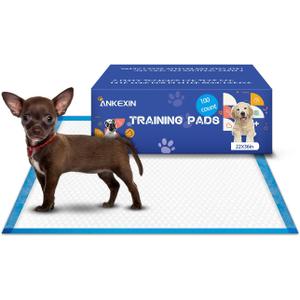 Large Puppy Pee Pads 22x36 Inch 100-Pack | Extra Absorbent Potty Training Pads for Dogs | Leakproof Quick-Dry & Odor Blocking Pet Housebreaking Supplies