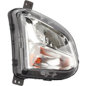 Dasbecan Front Fog Light Signal Light Assembly Compatible With Chevy Equinox 2018 2019 2020 Right Turn Bumper lamp with Bulbs Replace 84226249 GM2592323