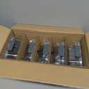 VERONES 5 Pack Glass Meal Prep Containers 3 Compartment Set, 36OZ Airtight Glass Lunch Containers, Glass Food Storage Containers with Lids, for Microwave, Oven, Freezer & Dishwasher Friendly,Grey