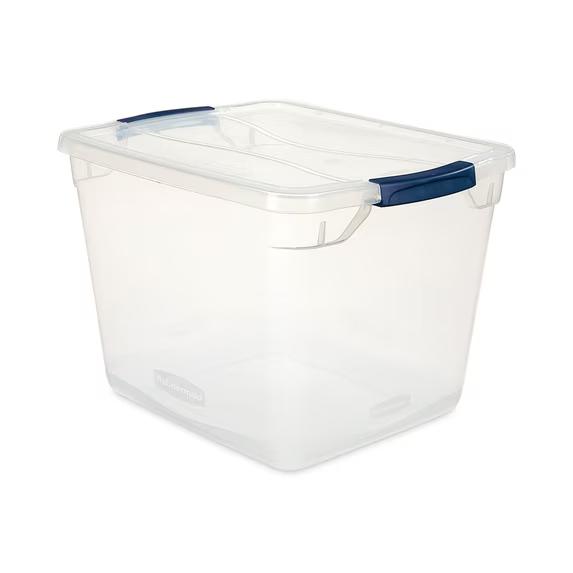 Rubbermaid RMCC300014 Clever Store Storage Container, 30 Quart