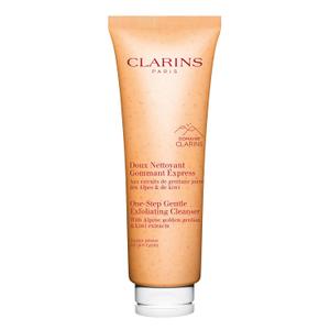 Clarins One-Step Gentle Exfoliating Cleanser | 3-In-1 Cleanser, Makeup Remover and Exfoliator | Boosts Radiance | Plant-Based Exfoliating Beads | All Skin Types | 4.3 Ounces