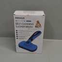 Swihauk Self Cleaning Slicker Brush - Skin Friendly Deshedding Grooming Tool for Dogs & Cats, Suitable for Shedding & Haired Pets, with Pet Supplies Accessories, Blue