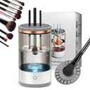 Makeup Brush Cleaner Machine, Upgraded Portable Electric Makeup Brush Cleaner Machine, Automatic Cosmetic Brush Cleaner for Quick & Efficient Cleaning, Suitable for All Brush Sizes (Midnight)