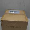 Adjustable-Height Marble Drink Table - 10x10x22-30, White Marble & Antique Brass, Modern Round End Table, Side Table with Pedestal Stand for Small Spaces, Vintage Metal Martini Cocktail Accent (10-INCH WIDE TOP)