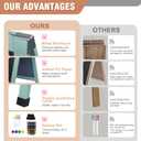 SELEAD Solid Wood A-Frame Chalkboard - 40" x 20" Magnetic Sandwich Board Signs Outdoor Standing Chalk Board Easel Sidewalk Pizarra for Business, Wedding, Garden - Green