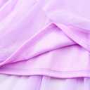 Toddler Girls Cotton Embroidery Applique Short Sleeve Dresses 2-7Y (Purple)