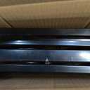 AGESISI Freestanding Dog Gates with Door Walk Through, Extra Wide Doggy Door 100" W x 29" H Pet Gate Safty 4 Panels Dog Fence for Stairs, Doorways, Black