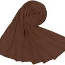 Piewag Hijab Scarf for Women Soft Cotton Muslim Jersey Hijab Head Wrap Scarves Fashion Long Scarf Shawls