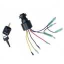87-17009A5 Boat Ignition Switch with Push to Choke & Keys, 3 Position Off-Run-Start 6 Wire, Compatible with Mercury Mariner Outboard Motor 87-17009A2 Replaces Sierra MP41070