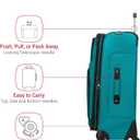 SwissGear Sion Softside Expandable Roller Luggage, Teal, 3 Piece Set (21/25/29)